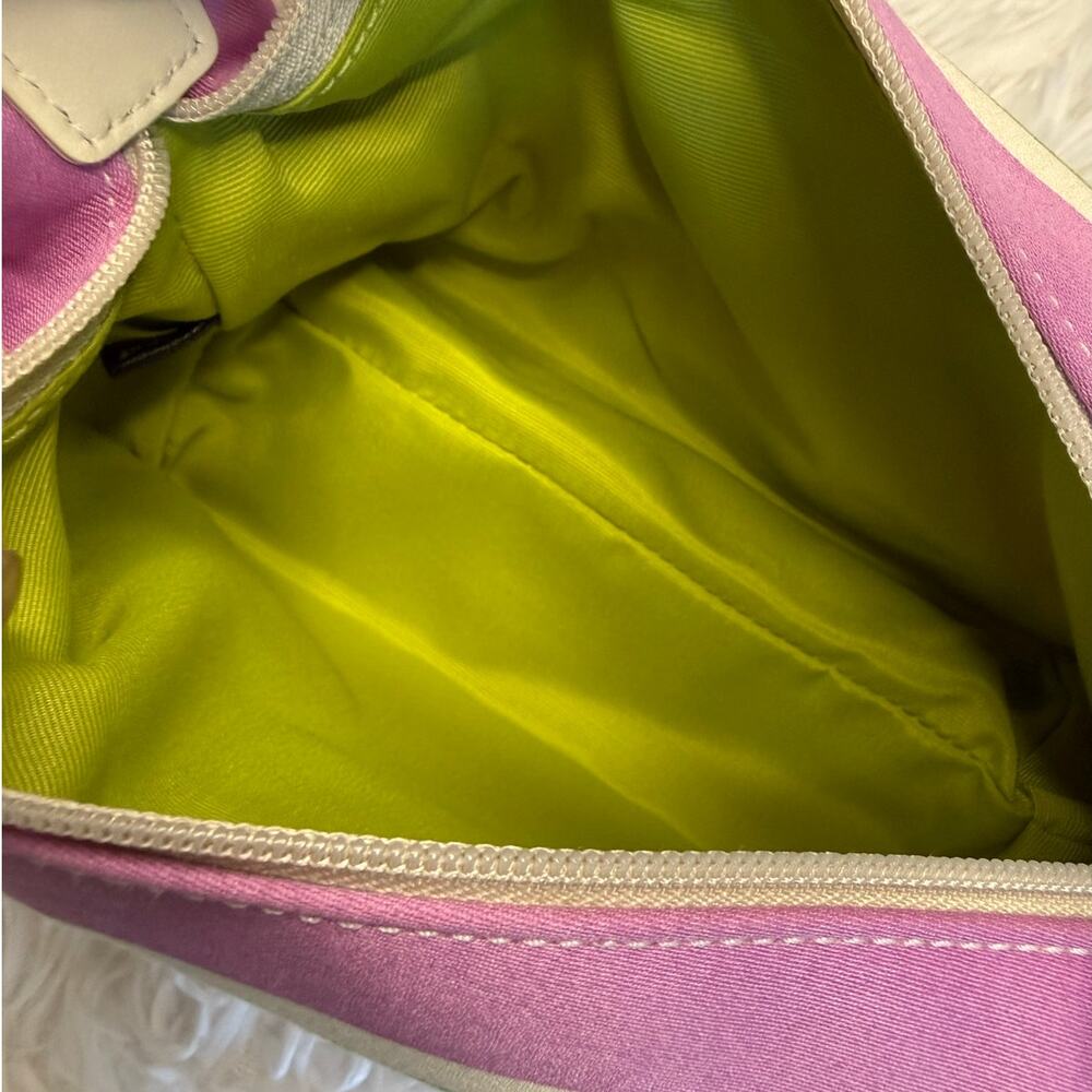 y2k COACH F40494 Hampton Stripped Mini Bag Purse - Picture 7 of 8